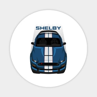 Ford Mustang Shelby GT350R 2015 - 2020 - Ford Performance Blue - White Stripes Magnet